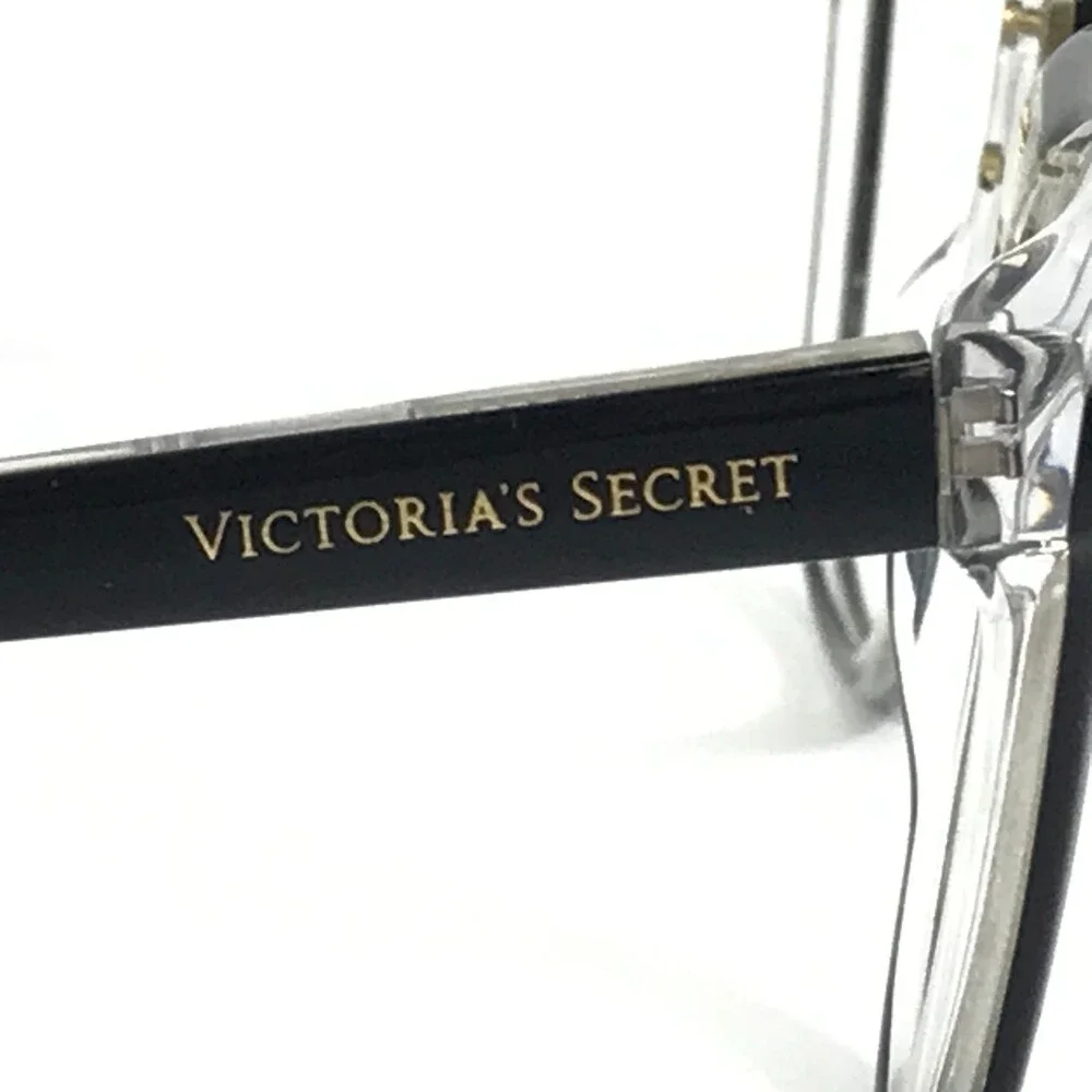Victoria's Secret Eyeglasses Frames VS5016 001 Black on Clear Cat Eye 54-19-140
